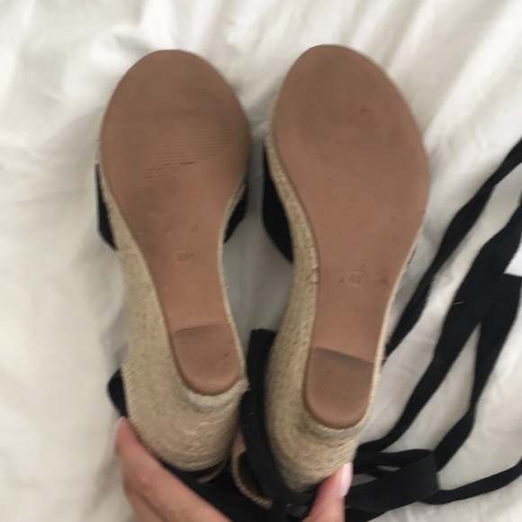 H&M suede woven wedge summer heels - Picture 6 of 10